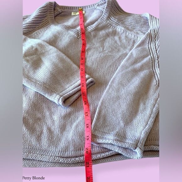 Copper key med lavender cozy soft knit vneck sweater pastel spring summer vibe - Picture 9 of 9